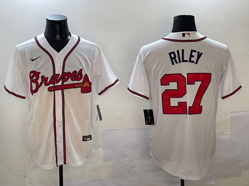 Men Atlanta Braves #27 Riley White Game 2024 Nike MLB Jersey style 3->atlanta braves->MLB Jersey